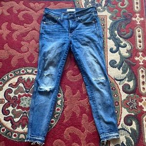 Madewell size 27p high rise skinny jeans.